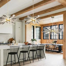 Axyaa Modern Leaf Branch Pendant Chandelier