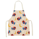 Axyaa Cute Bunny Carrot Apron with Daisies for Home Cooking and Baking