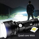 Axya XHP70/L2 LED Rechargeable Flashlight | Powerful Long Range Waterproof Torch