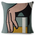 Axyaa Pop Art Crying Girl Cushion Cover 45x45cm