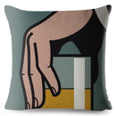 Axyaa Pop Art Crying Girl Cushion Cover 45x45cm