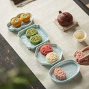 Axyaa Dim Sum Plate Set for Exquisite Tea and Desserts