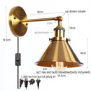 Axyaa Pink Retro LED Wall Light Fixture Industrial Vintage Iron Ambient Luminaire