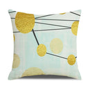 Axyaa Gold Elk Modern Pillowcase Cover for Customizable Bedside Decor