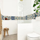 Axyaa Moroccan Tile Stickers: Peel and Stick Waterproof Wall Decal
