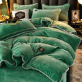 Axyaa Deluxe Milk Fleece Queen Size Bedding Set for Cozy Winter Nights