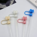 Axyaa Silicone Bow Straw Covers for Stanley Thermos Cup, 10mm Cute Tumbler Accessories