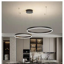 Axyaa Modern Circular Ring LED Ceiling Chandelier for Home Indoor Lighting