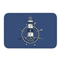 Axyaa Nautical Compass Anchor Rudder Printed Small Non-slip Doormat