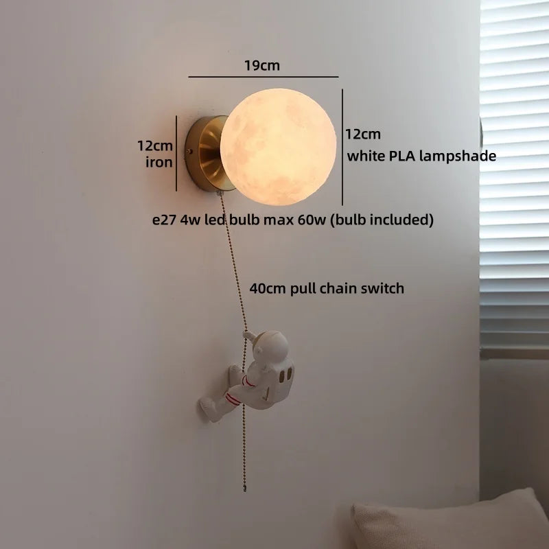 Axyaa Nordic LED Wall Lamp: Modern Kids Room Decor & Stair Light