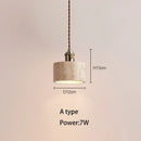 Axyaa Yellow Cave Stone Pendant Lamp Chandelier for Modern Home Decor Lighting