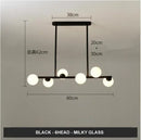 Axyaa Glass Ball Chandelier Suspension for Dining Room, Kitchen, Office - Modern Design