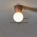 Axyaa Walnut Glass LED Ceiling Light Modern Art Decoration Fixture