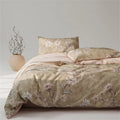 Luxury Egyptian Cotton Floral Duvet Cover Set by Axyaa - Queen King Double Ru Europe Size