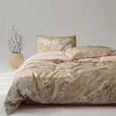 Luxury Egyptian Cotton Floral Duvet Cover Set by Axyaa - Queen King Double Ru Europe Size