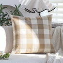 Axyaa Cotton Cushion Cover - Home Decor Big Plaid/Samll Plaid for Sofa Bed 45x45cm