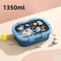 Axyaa Large Capacity Bento Box with Soup Bowl, Spoon - Children's School, Picnic Lunch Container
