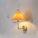 Axyaa LED Fabric Wall Lamp: Stylish Retro Decorative Lighting for Home and Hotel