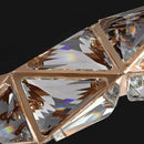 Axyaa Luxury Crystal Chandelier Pendant Light for Living Room and Dining Room