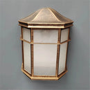 Axyaa Rustic Outdoor Wall Sconce with Frost Acrylic Shade