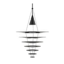 Axyaa Designer White Chandelier: Flying Saucer Pendant Light for Restaurant & Living Room