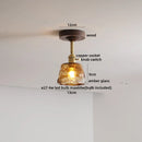 Axyaa Green Glass LED Ceiling Lights for Modern Indoor Lighting