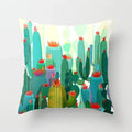 Tropical Cactus Summer Plants Pattern Cushion Cover for Axyaa Home Decor