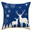 Axyaa Christmas Winter Pattern Pillows Cushion Cover for Sofa Bedroom Car