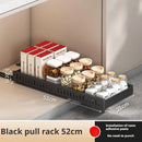 Axyaa Pot Lid Storage Rack: Under Cabinet Sliding Organizer for Pots, Pans, and Dishes
