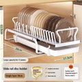 Axyaa Pull-out Dish Drainer Storage Rack for Kitchen Sink Cabinet - Organizer Holder