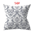 Axyaa 18" Sliver Grey Geometry Striped Pillowcase Home Decor Pillow Cover
