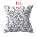 Axyaa 18" Sliver Grey Geometry Striped Pillowcase Home Decor Pillow Cover