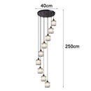 Axyaa Crystal Chandelier Ceiling Light Luxury Modern Pendant Lamp Living Room Bedroom Lighting