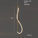 Axyaa Nordic Line LED Chandelier for Minimalist Home Decor