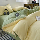 Axyaa Bubble Cotton Bedding Set, AB Side Duvet Cover, Sheet, Pillowcase