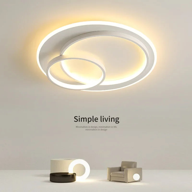 Axya Modern LED Ceiling Chandelier Simple Design for Bedroom Living Dining Room