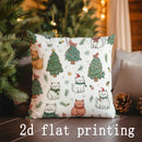 Axyaa Christmas Digital-Printed Cushion Cover for Home Decor