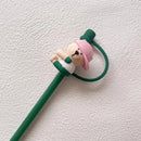 Axyaa Silicone Straw Cap: Dust Proof, Leak Proof, Cute Cover for 7-8mm Straws