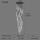 Axyaa Rotating Acrylic Chandelier Pendant Light for Home Living Room Lobby