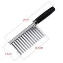 Axyaa Wavy Potato Cutter Kitchen Tool - Stainless Steel Handheld Slicer