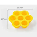 Axyaa 7-Hole Silicone Ice Cream Mold for Homemade Popsicles