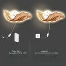 Axyaa Feather LED Wall Clock - Luxury Art Decor for Living Room - Silent, Large & Stylish