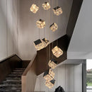 Axyaa Crystal Chandeliers: Modern LED Ceiling Lighting for Living Room