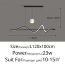 Axyaa LED Chandelier Nordic Pendant Lights Modern Bar Table Kitchen Living Room Lamp