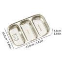 Axyaa 304 Stainless Steel Dinner Plate - Large Capacity, Durable, for Kids & Students