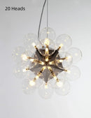 Axyaa Designer Glass Bubble Chandelier for Living Room Bar Decor Lighting