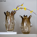 Axyaa Elegant Glass Vase for Flower Arrangement and Hydroponics