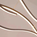 Axyaa Black/Gold Linear Pendant Light with Remote Dimming for Dining Room/Kitchen/Cafe