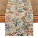Nautical Style Table Runner for Farmhouse Kitchen Decor by Axyaa