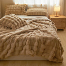 Axyaa Faux Rabbit Fur Blanket: Luxuriously Soft & Warm Sofa Bed Throw Blanket